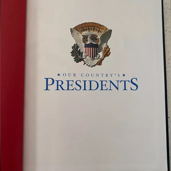 Our Country’s Presidents Hardcover Book National Geographic Leather Silver Gilde - Picture 3 of 8